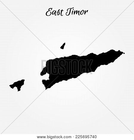 Map Of East Timor. Vector Illustration. World Map