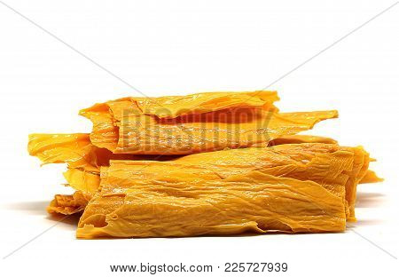 Dried Tofu Skin For Cooking ,healthy Food. (with Free Space For Text)