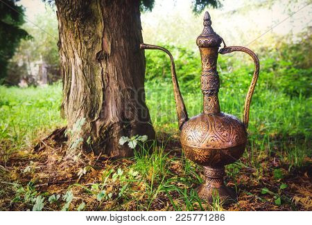 Very Old Bosnian Copper Ewer, Water Jar