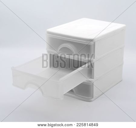 Three Storey Box Isolated On White Background