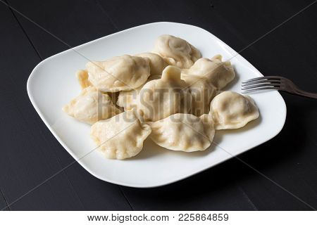 Fresh Traditional Polish Dumplings Called 
