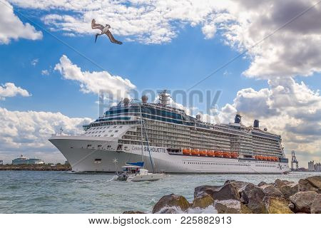 Celebrity Silhouette Cruise Ship Headed To Sea