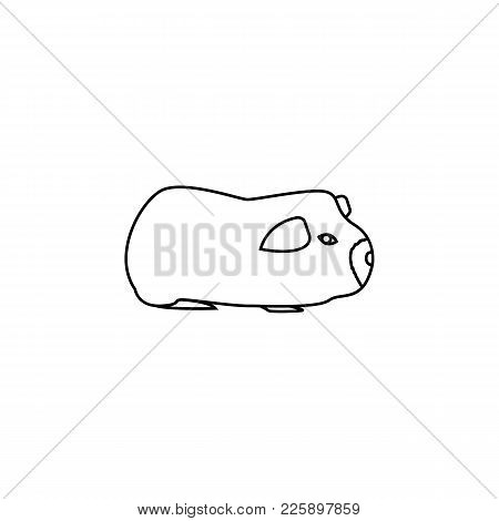Cavy Icon. Element Of Rodents Icon. Premium Quality Graphic Design Icon. Baby Signs, Outline Symbols