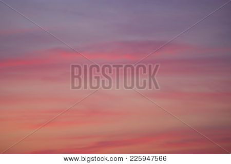 Pink Clouds In Blue Sky