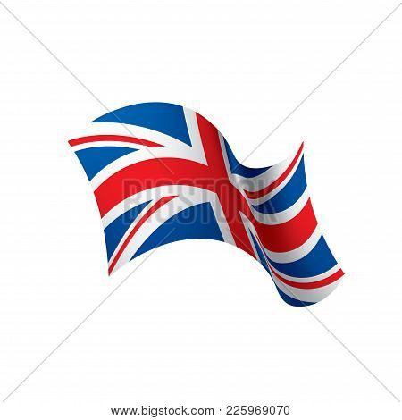 United Kingdom Flag, Vector Illustration On A White Background