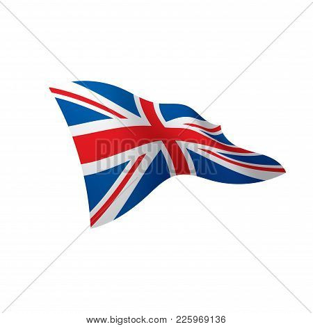 United Kingdom Flag, Vector Illustration On A White Background