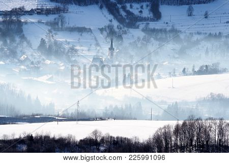 Old Medieval Town Dobsina In Slovakia, Central Europe. Former Centre Of Mining.