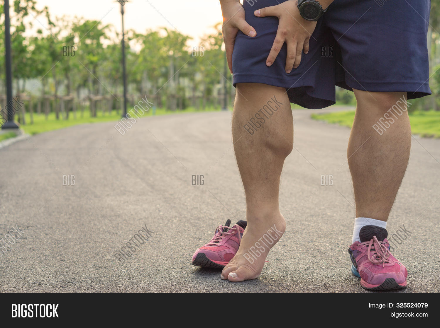 Knee Injuries. Fat Man Image & Photo (Free Trial) Bigstock