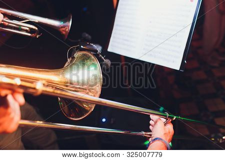 Details Form A Show And Marchingband, Uniforms And Instruments.