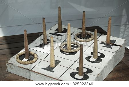 The Quoits That Was Placed In The Floor Of The Room