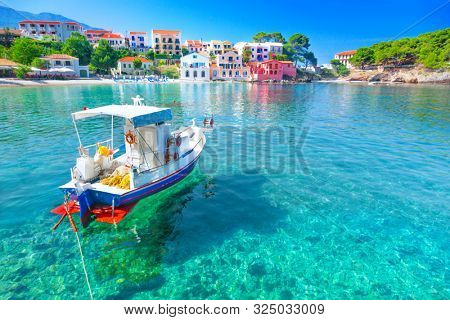 Assos village in Kefalonia, Greece