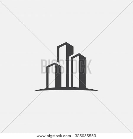 Apartement Logo Design, Building Icon Vector Illustration, Real Estate Icon