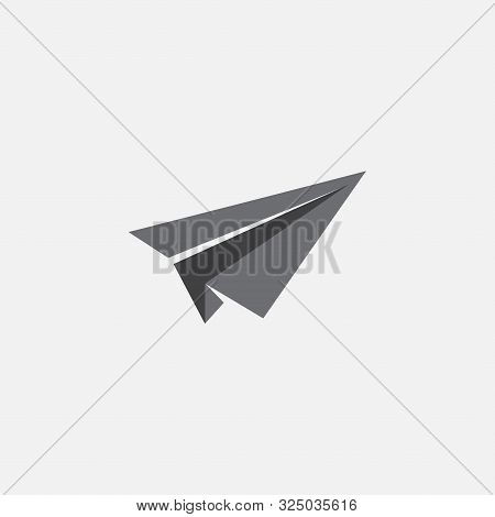 Paper Plane Logo Icon, Paper Plane Icon Vector Illustration, Flight Logo