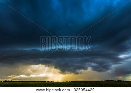 Image Of Severe Wall Cloud Of Aproaching Storm