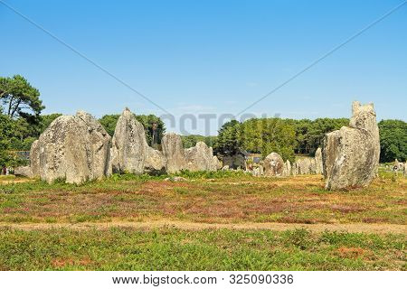 Carnac (karnag) Stones- The Largest Megalithic Site In The World Consisting Of Alignments, Dolmens, 