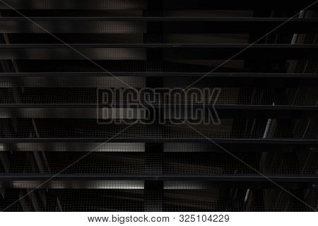 Air Gate In Dark Of Modern Office Building