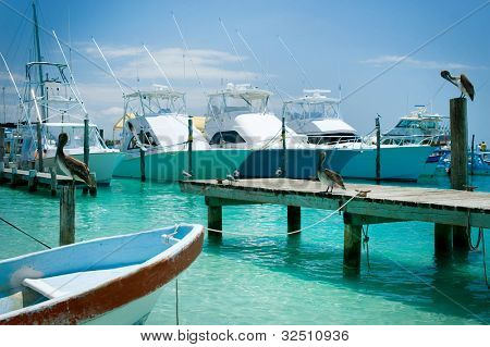 Isla Mujeres Island  Jetty . Mexico, Cancun