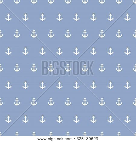 Blue Seamless Pattern With Anchors
White Anchors Seamless Pattern