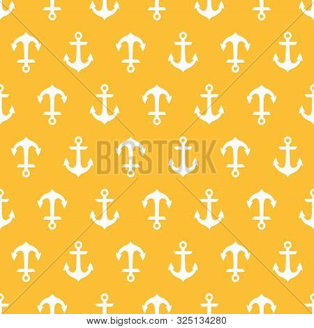 Yellow Seamless Pattern With Anchors
White Anchors Seamless Pattern