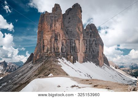 The Landscape Around Tre Cime Di Lavaredo, Dolomites, Italy