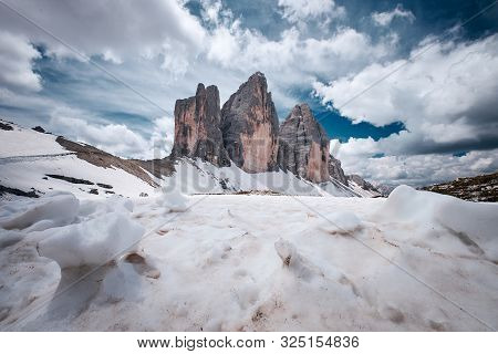 The Landscape Around Tre Cime Di Lavaredo, Dolomites, Italy