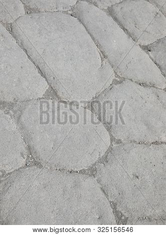Background Of Big Stones Of An Ancient Roman Road In Southern Italy