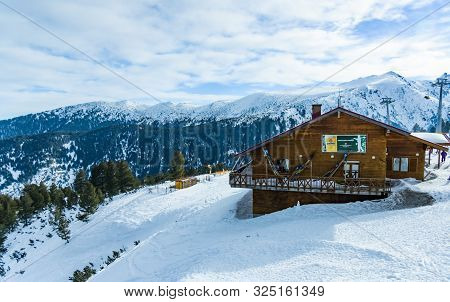 Wooden House On The Ski Slope