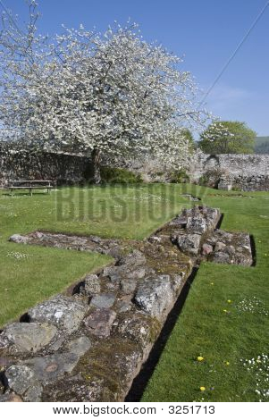 Grundlaget for Melrose Abbey