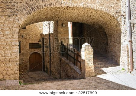 Yolun. Pietramontecorvino. Puglia. İtalya.