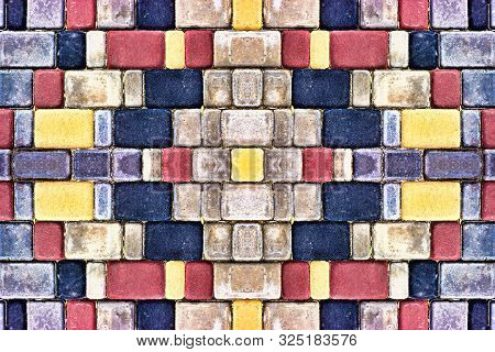 Outdoor Street Decorative Tiles With Geometric Pattern, Texture Mosai