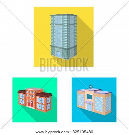 Vector Illustration Of Construction And Building Icon. Collection Of Construction And Estate Stock S