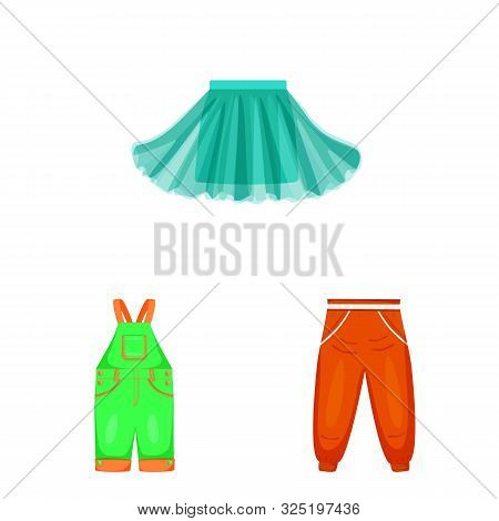 Vector Design Of Baby And Kid Icon. Collection Of Baby And Child Vector Icon For Stock.