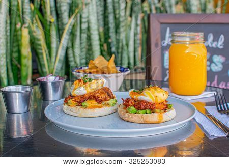 Huevos Benedictinos From Mexican Food