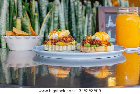 Huevos Benedictinos From Mexican Food