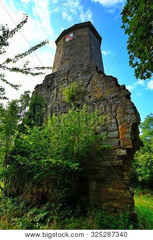 Castle Tower Near Castell In Lower Franconia