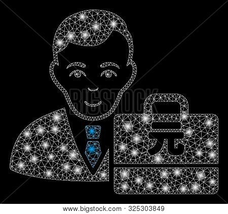 Flare Mesh Yuan Renminbi Accounter With Glitter Effect. Abstract Illuminated Model Of Yuan Renminbi 