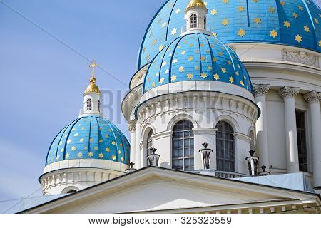 Saint Petersburg, Russia: The Trinity Cathedral (troitsky Sobor) Guards Izmailovsky Regiment Is Arch