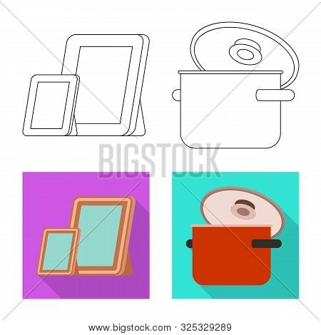 Vector Illustration Of Comfort And Equipment Symbol. Set Of Comfort And Furniture Stock Vector Illus