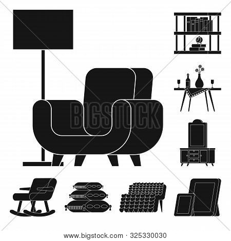 Vector Design Of Equipment And Household Sign. Collection Of Equipment And Interior Stock Vector Ill