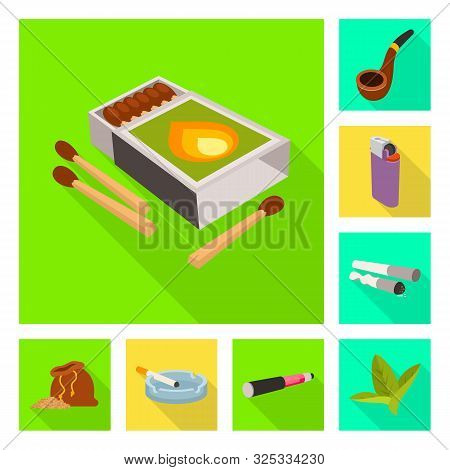 Vector Illustration Of Accessories And Harm Symbol. Set Of Accessories And Euphoria Vector Icon For 