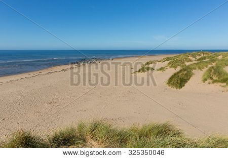 Barmouth Beach And Sand Dunes North West Wales Uk Snowdonia