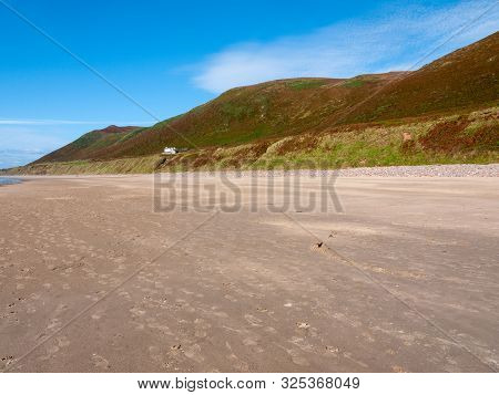Worms Head South Wales Gower Peninsula Outside Coastal Scene
