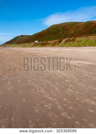 Worms Head South Wales Gower Peninsula Outside Coastal Scene