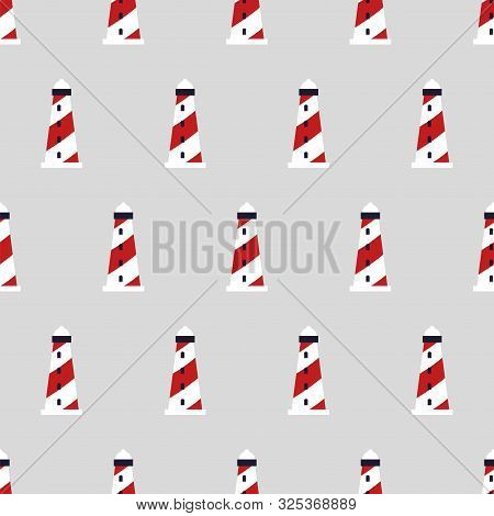Seamless Pattern With Small Lighthouses
White And Red Lighthouses Seamless Pattern