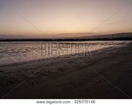 Llanelli Beach South Wales Sky Scene Outside Landscape Beauty