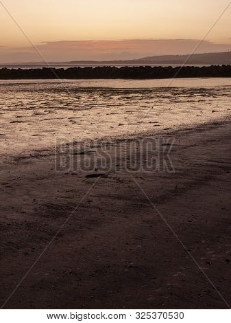 Llanelli Beach South Wales Sky Scene Outside Landscape Beauty