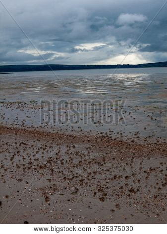 Llanelli Beach South Wales Sky Scene Outside Landscape Beauty