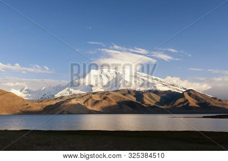 View Of The Karakul Lake, In The Xinjiang Province, China