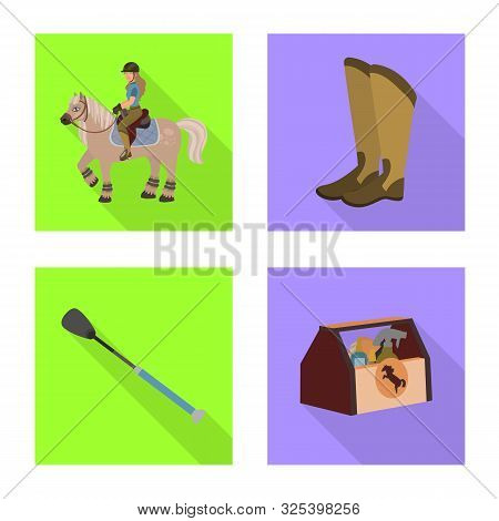 Isolated Object Of Track And Racing Symbol. Collection Of Track And Riding Stock Symbol For Web.