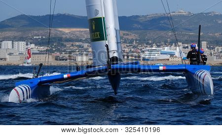 Marseille, France - September 20 21 & 22, 2019: Team France, During Sailgp Final World Series On Sep